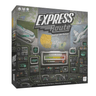 Strategic board game "Express Route: Deliver the Future" by The Op Games featuring colorful game pieces and a detailed game board.