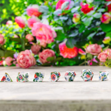 Full Art Dice Set: Roses - Thirsty Meeples