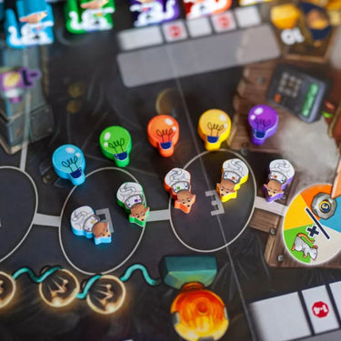 First Rat family game by Pegasus Spiele featuring colorful game components and playful rat characters on the game board.