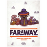 Faraway family game by Catch Up Games featuring colorful game components and a scenic illustrative game board.