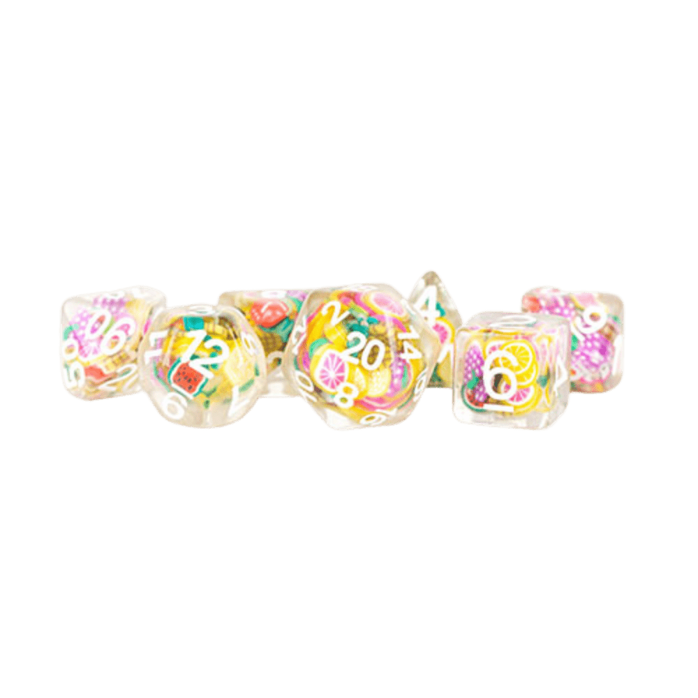 Fruit Dice 16mm Resin Poly Dice Set