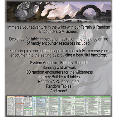 GM Screen: Terrain & Random Encounters