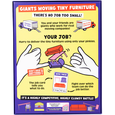 Giants Moving Tiny Furniture