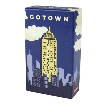 Family game by Helvetiq, GoTown, featuring colorful game components and a vibrant game board for engaging gameplay.