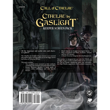 Call of Cthulhu RPG: Cthulhu by Gaslight Keeper Screen Pack