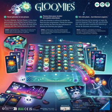 Family game Gloomies by Ravensburger featuring colorful game pieces and a fun, engaging board for all ages.