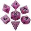 Glow in the Dark Purple 16mm Polyhedral Dice Set