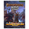 Illustration from Pathfinder RPG Hellbreakers Adventure Path showing fantasy characters and dark, adventurous scene.