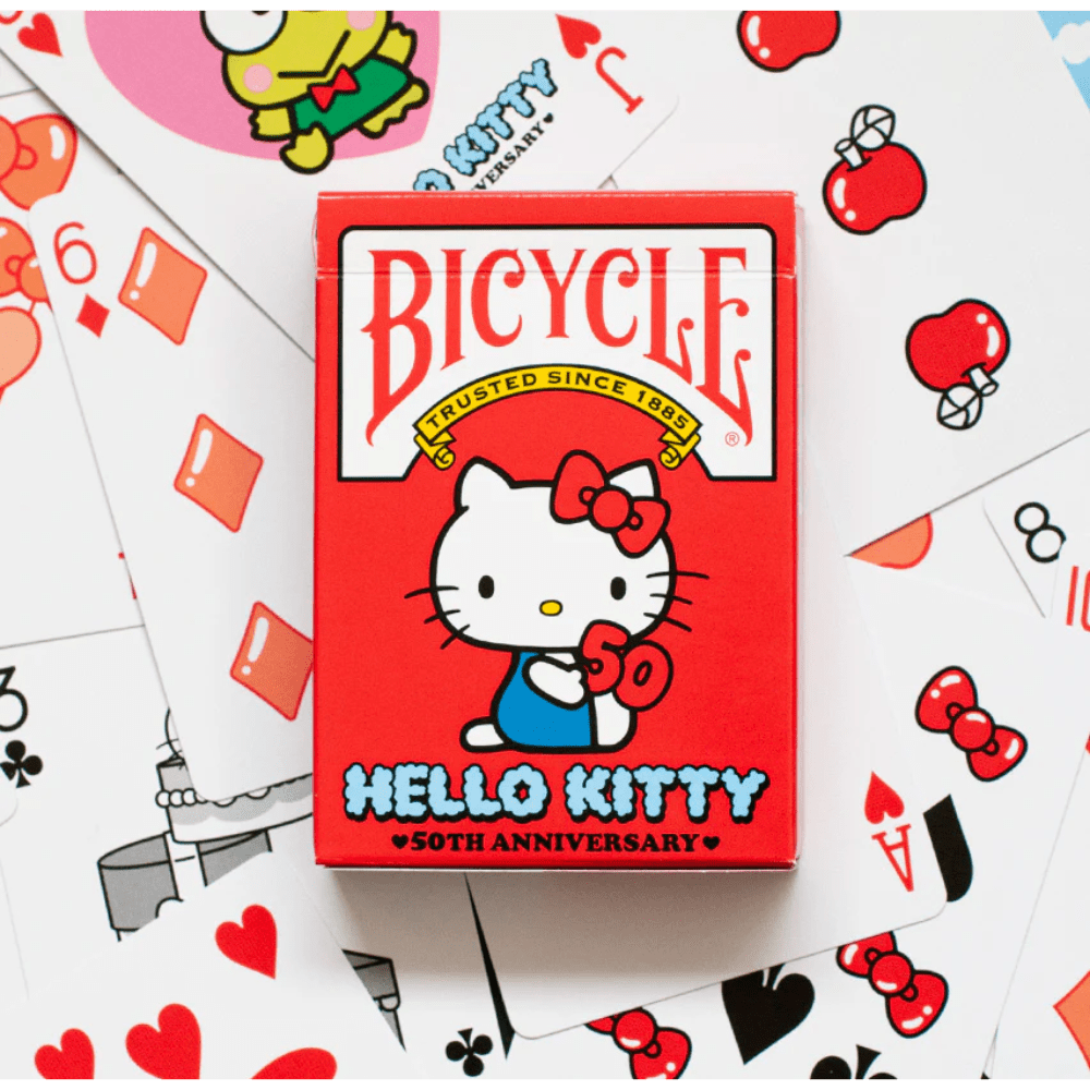 Hello Kitty 50th Anniversary Playing Cards – Thirsty Meeples