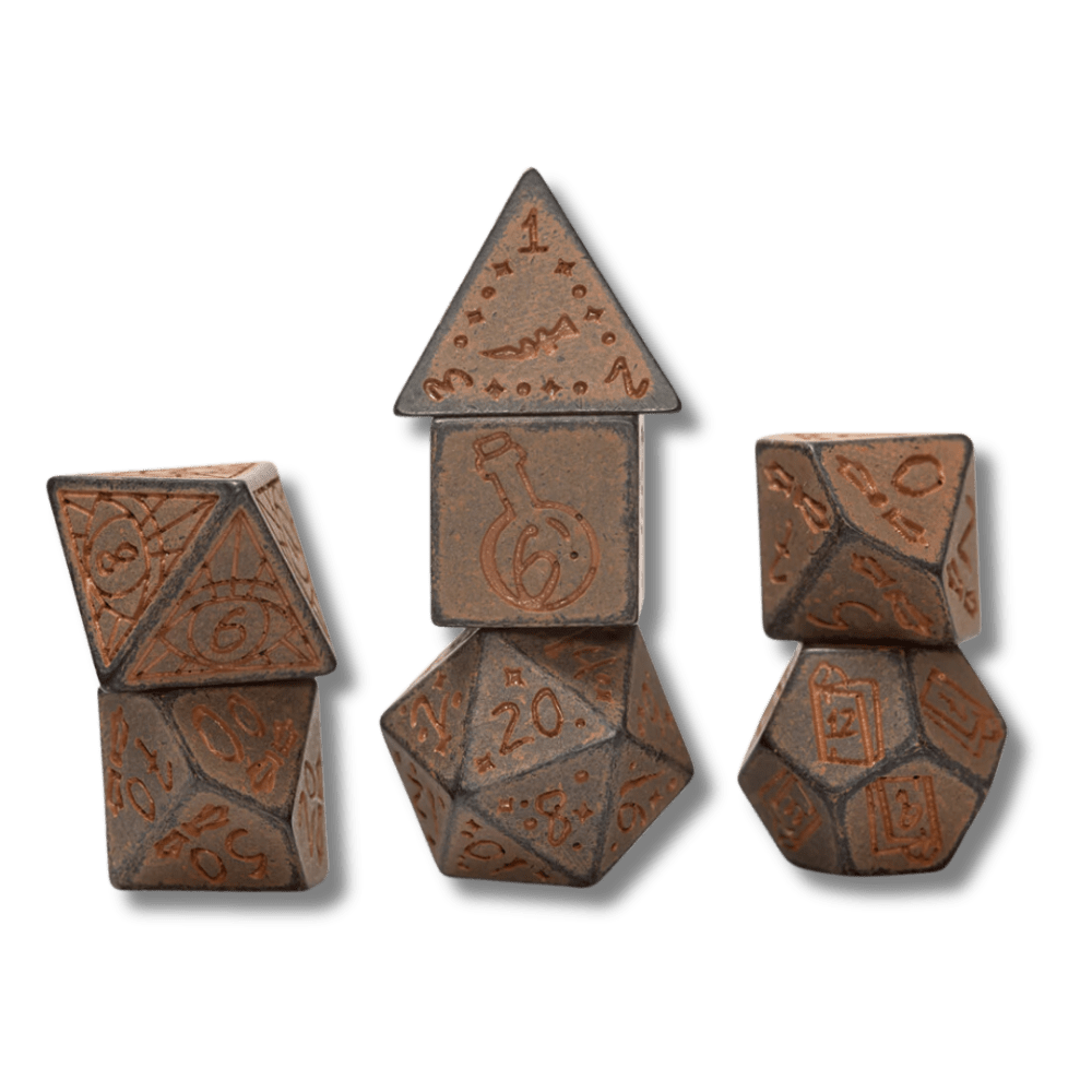 Illusory Stone RPG Dice Set: Granite (PRE-ORDER)