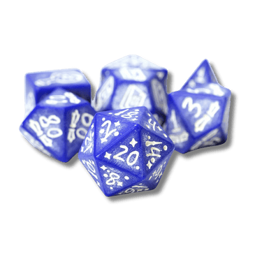 Illusory Stone RPG Dice Set: Purple Agate