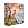 Family board game Kanagawa by IELLO featuring colorful artwork and game components on a wooden table.