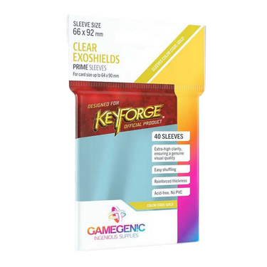 KeyForge Clear Exoshields: Prime Sleeves