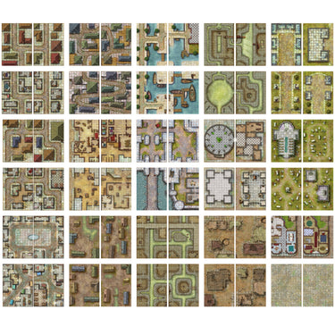Giant Book of Battle Mats: Streets, Sewers & Cemeteries