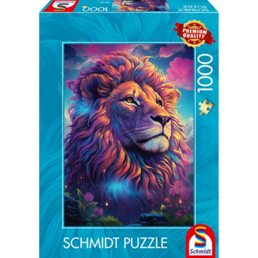 Lion in the Wind of Colours