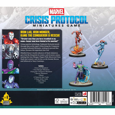 Marvel: Crisis Protocol –  Iron Lad, Iron Monder, Kang The Conqueror & Rescue (PRE-ORDER) - Thirsty Meeples