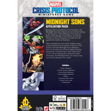 Marvel: Crisis Protocol - Midnight Sons Affiliation Pack