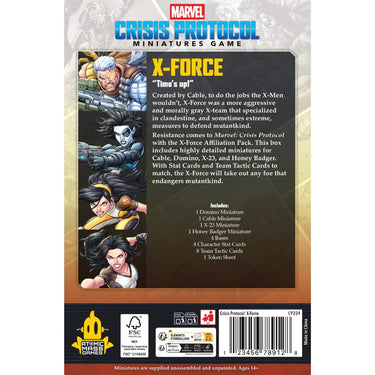 Marvel: Crisis Protocol – X-Force Affiliation Pack - Thirsty Meeples