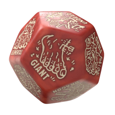 Monster Generator Die: Red/Beige