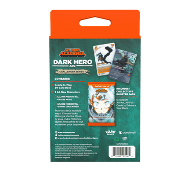UniVersus CCG: My Hero Academia - Dark Hero Arc Challenger Series Deck