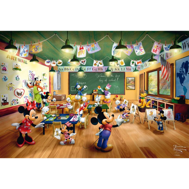 Thomas Kinkade: Disney Mickey & Minnie Schoolhouse
