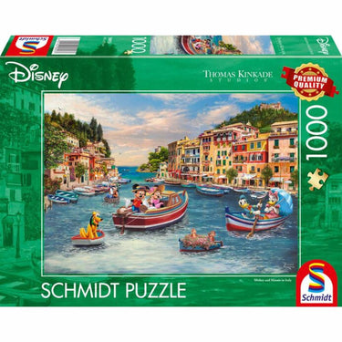 Thomas Kinkade: Disney Mickey and Minnie in Italy