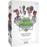 Mad Science Foundation strategy game by Cryptozoic Entertainment featuring colorful science-themed game components and materials.
