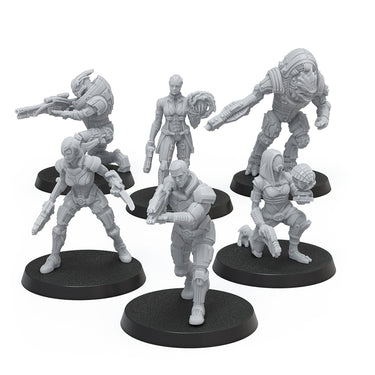 Mass Effect: Heroes of the Normandy Alpha - Resin Collectors Miniatures Set - Thirsty Meeples