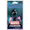 Marvel Champions Psylocke hero pack for living card game by Fantasy Flight Games, featuring Psylocke character card and artwork.