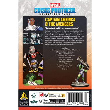 Marvel: Crisis Protocol - Captain America & The Avengers Character Pack (PRE-ORDER)