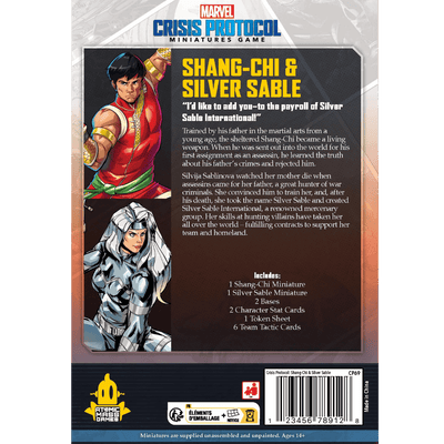 Marvel: Crisis Protocol – Shang Chi & Silver Sable (PRE-ORDER)