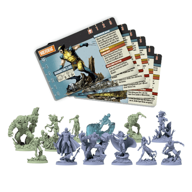 Marvel Zombies X-Men Resistance strategy game by CMON Limited, featuring game board and zombie-themed Marvel X-Men characters.