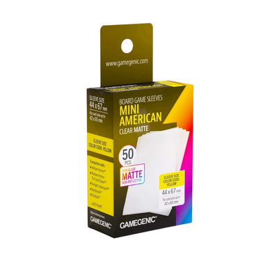 Board Game Sleeves: Mini American Clear Matte (PRE-ORDER)