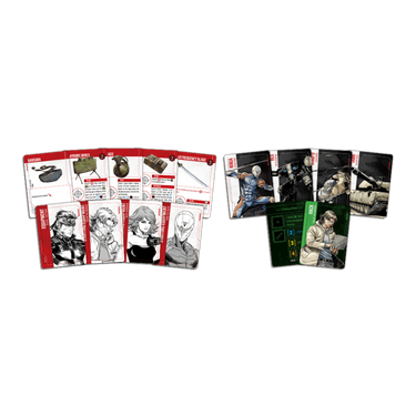 Metal Gear Solid: The Board Game by CMON Limited featuring game components and artwork for strategy gameplay.