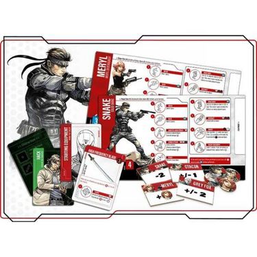 Metal Gear Solid: The Board Game by CMON Limited featuring game components and artwork for strategic gameplay.
