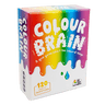 ColorBrain Mini party game by Big Potato, featuring vibrant cards and game components for fun, quick color and trivia challenges.