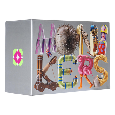 CMYK Monikers party game box with colorful character illustrations and playful design on a white background