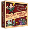 Munchkin Shakespeare Deluxe party game by Steve Jackson Games, featuring colorful game components and thematic artwork.