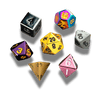 Mystery Misfit Metal Polyhedral Dice Set