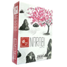Family game Narabi by Z-Man Games featuring colorful wooden tiles arranged in a stacking pattern.