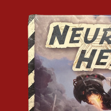 Neuroshima Hex: 20th Anniversary Edition (DAMAGED) - crush damage to the top left corner of the box, with the top edge dented and the shrink wrap rippled