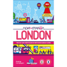 Family game box for Next Station: London by Blue Orange, featuring colorful illustrations of London landmarks and game components.