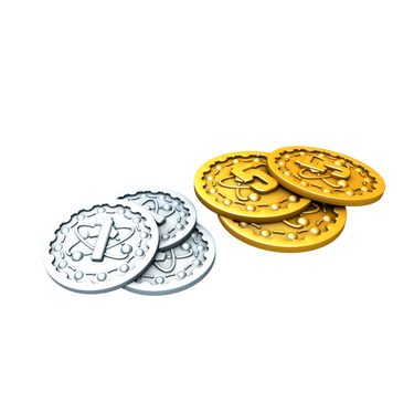 Nucleum: Metal Coins - Thirsty Meeples