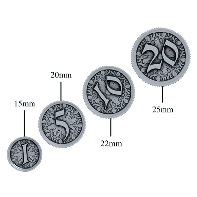 Oathsworn: Into the Deepwood - Metal Coins