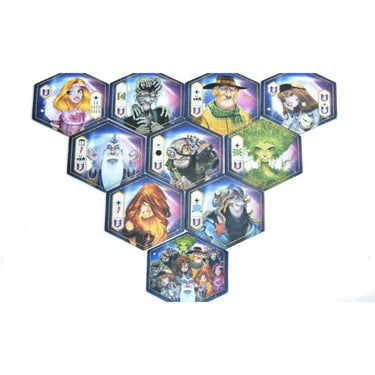 Orbis family game by Space Cowboys showing colorful game components and a game board with circular patterns.