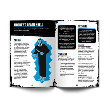 Sisterhood RPG: The Five Horsemen interior spread