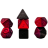 Shiny Dice Set: Plated Matte Red (PRE-ORDER) - Thirsty Meeples