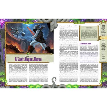 Pathfinder RPG: Vaultlines Adventure Path - interior spread, pages 66-67