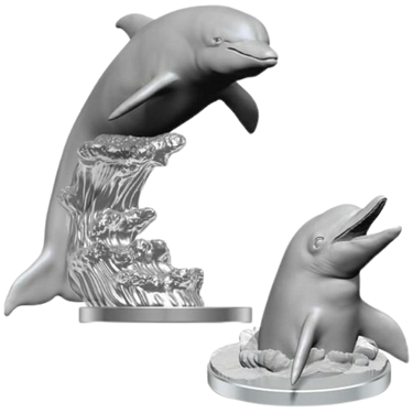 Deep Cuts Miniatures: Dolphins - Thirsty Meeples