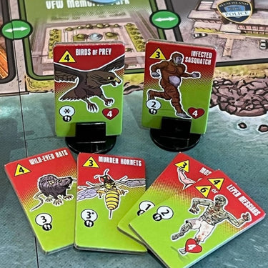 Strategic board game "The Plum Island Horror" by GMT Games featuring detailed island map and game pieces for immersive gameplay.